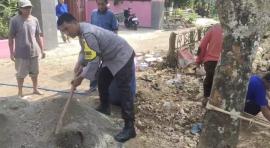 BHABINKAMTIBMAS DAN MASYARAKAT DALAM KEGIATAN GOTONG ROYONG TAHUN 2026